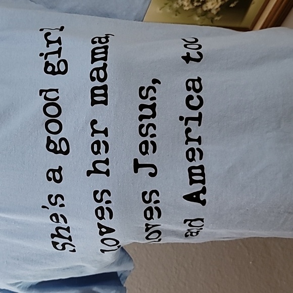 Tom Petty song lyrics tee shirt Fruit of the Loom vintage size M sky blue - Picture 2 of 12